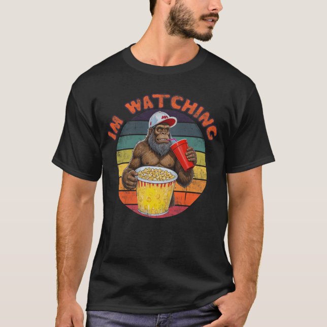 Camiseta Película de observación en pie de página (Anverso)