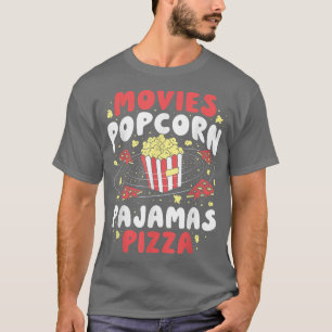 Camiseta Película de Popcorn Lover Pizza en la noche