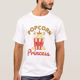 Camiseta Película de Popcorn Princess Teatro Chicas de palo