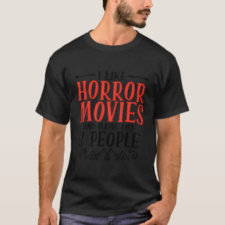 Camiseta Película de terror aterradora divertida película d