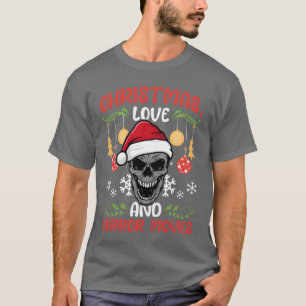 Camiseta Película de terror Cine Navidades de Santa Amo
