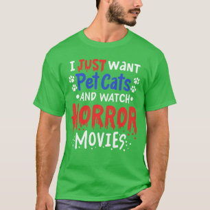 Camiseta Película de terror de gatos regalo divertido