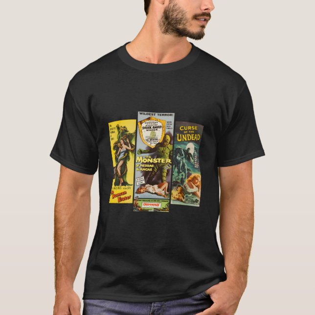 Camiseta Película de terror de monstruos de Halloween (Anverso)