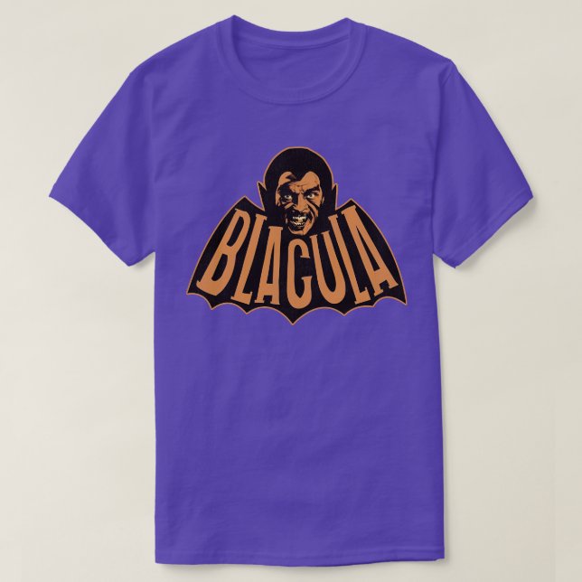 Camiseta Película de terror de vampiro de Drácula negra (Diseño del anverso)