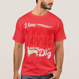 Camiseta Película de terror espantosa para mujeres Perro Sa