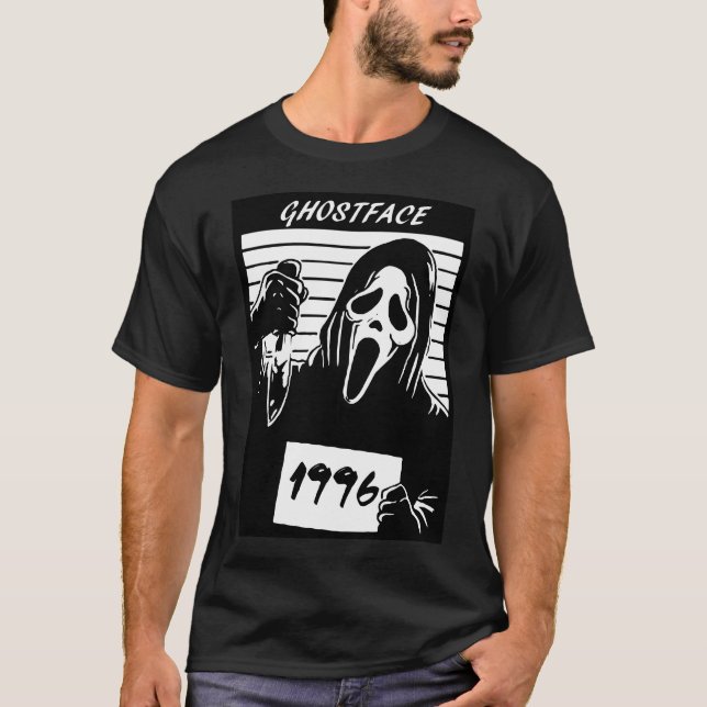 Camiseta Película de terror Face Ghost (Anverso)