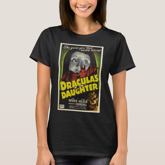Camiseta Película de terror "La hija de Drácula" (Anverso)