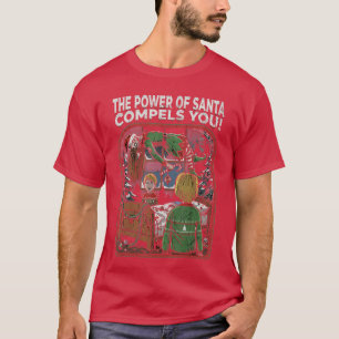 Camiseta Película de terror Navidad Festivo Asesino Caña de