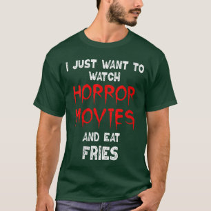 Camiseta Película de terror para mujeres divertida patatas