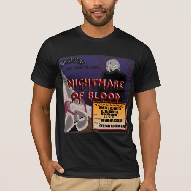 Camiseta Película de terror retra (Anverso)