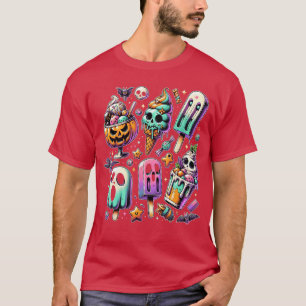 Camiseta Película de terror vintage de verano Popsicle Hall