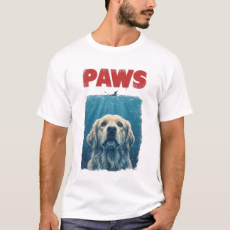 Camiseta Película de tiburón de parodia de PAWS perro | Per