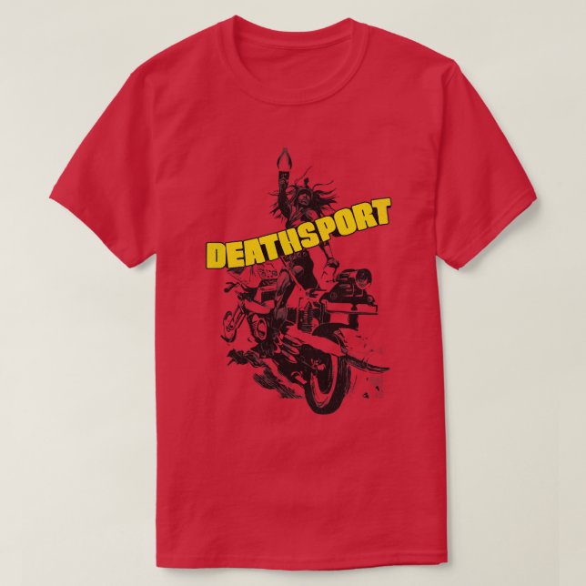 Camiseta Película distópica de DEATHSPORT 70 (Diseño del anverso)