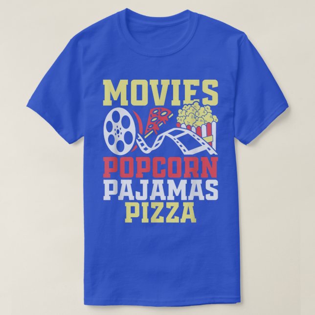 Camiseta Película Popcorn Lover Pizza  (Diseño del anverso)