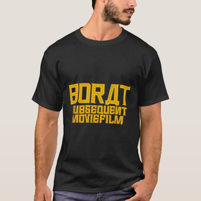 Camiseta Película posterior de Borat Borat (Anverso)