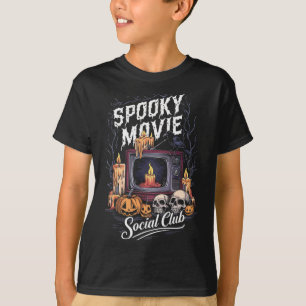 Camiseta Película Social Club Vintage Tv Halloween Horror A