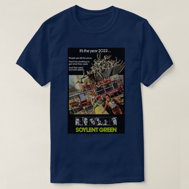 CAMISETA PELÍCULA VERDE SOYLENT (Diseño del anverso)