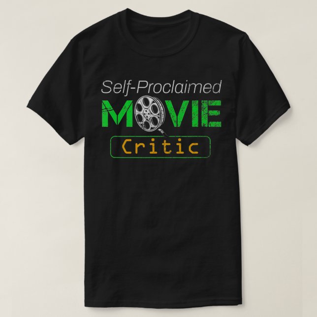 Camiseta Películas autoproclamadas crítico de cine Lover Mo (Diseño del anverso)