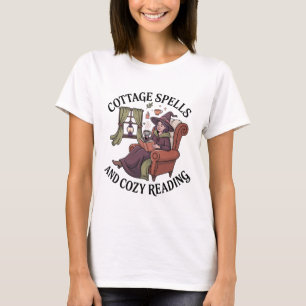 Camiseta Películas de algodón y té de bruja de lectura acog