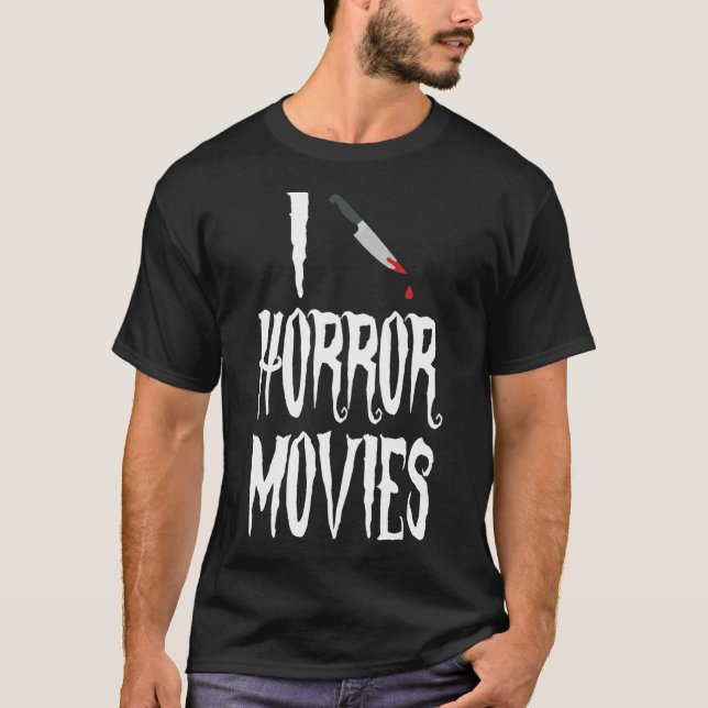 Camiseta Películas de horror de Knife (Anverso)