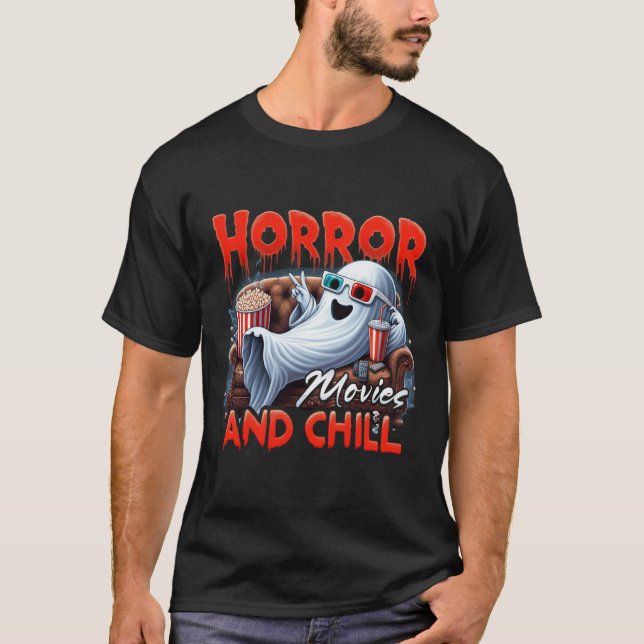Camiseta Películas De Horror Y Amantes De Película Fantasma (Anverso)