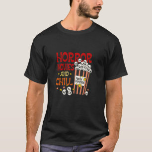 Camiseta Películas de horror y cráneo de calabaza graciosa 
