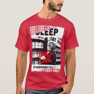 Camiseta Películas de los 80hey Live OBEY Retro Cult Horror