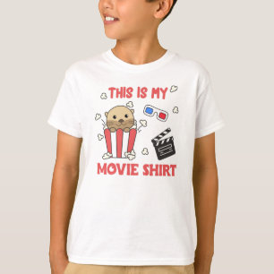 Camiseta Películas De Otter Popcorn Películas De Noche Mira