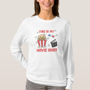 Camiseta Películas De Otter Popcorn Películas De Noche Mira