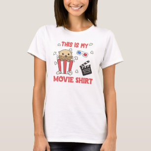 Camiseta Películas De Otter Popcorn Películas De Noche Mira