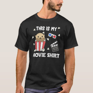 Camiseta Películas De Otter Popcorn Películas De Noche Mira