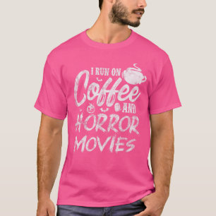 Camiseta Películas de terror de café fanático del cine de t