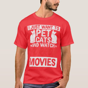 Camiseta Películas de terror de gatos de Halloween gatos do