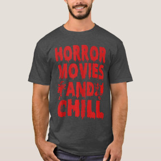 Camiseta Peliculas De Terror De Halloween Y Relajarse Parej