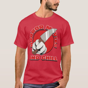 CAMISETA PELÍCULAS DE TERROR DIVERTIDAS ANUNCIO CHILL TERRO