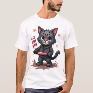 Camiseta Películas de terror divertidas de gatos, Halloween