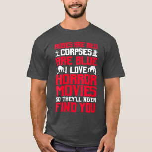 Camiseta Películas de terror para mujeres Fans de Halloween