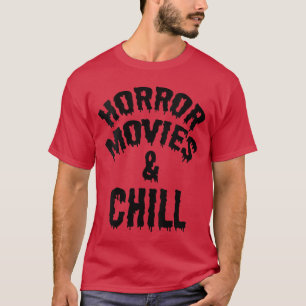 Camiseta Peliculas de terror para mujeres y divertidas peli