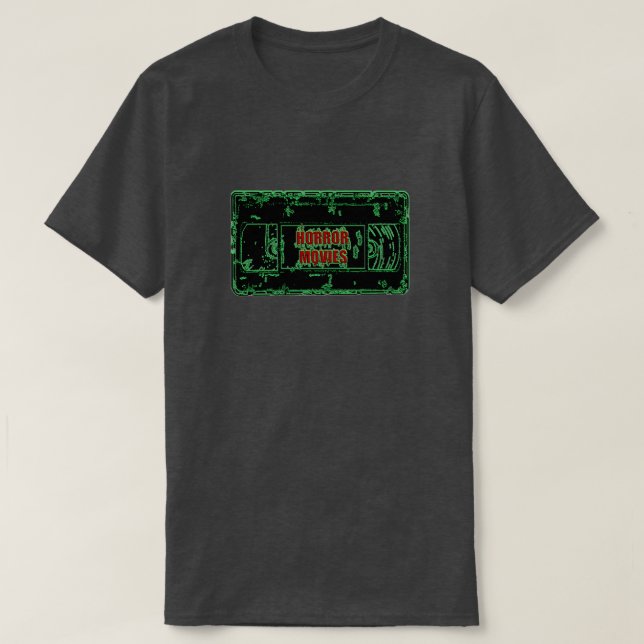 Camiseta Películas de terror - Video Cassette Neon Green (Diseño del anverso)