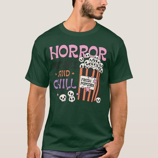 Camiseta Películas de terror y regalo de relax (Anverso)