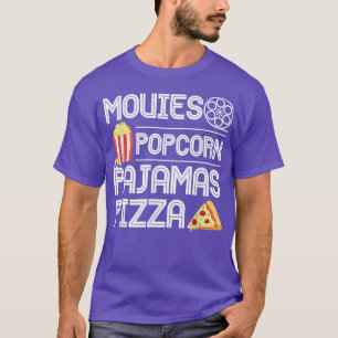 Camiseta Películas Popcorn Pajamas Pizza 10282316