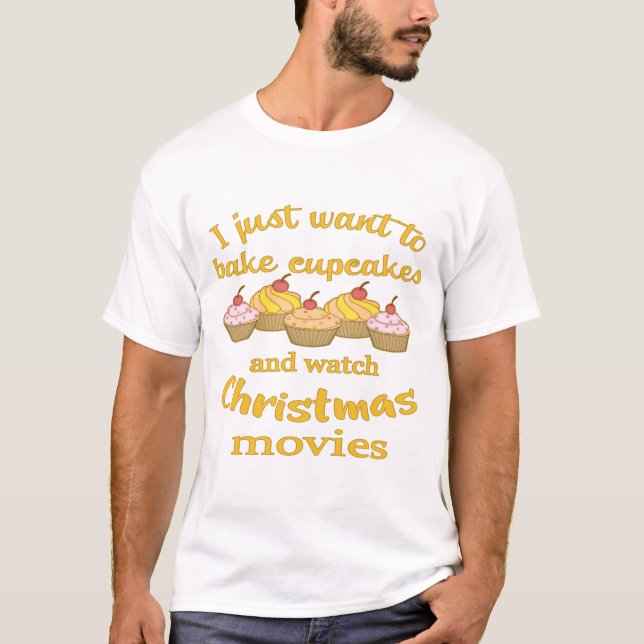 Camiseta Películas y hornear navidades (Anverso)