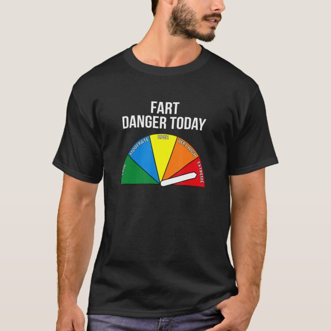 Camiseta Peligro artístico extremo - Divertido Rótulo de pe (Anverso)