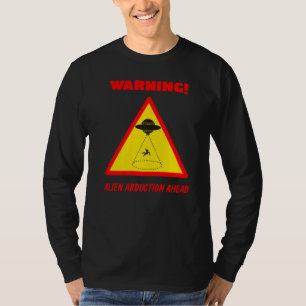 Camiseta Peligro Aviso de Rótulo de ruta de secuestro de ex