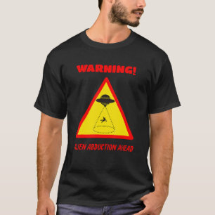 Camiseta Peligro Aviso de Rótulo de ruta de secuestro de ex