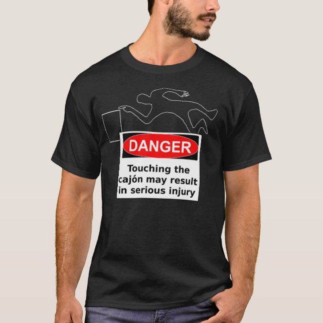 Camiseta ¡Peligro - Cajon! (Anverso)