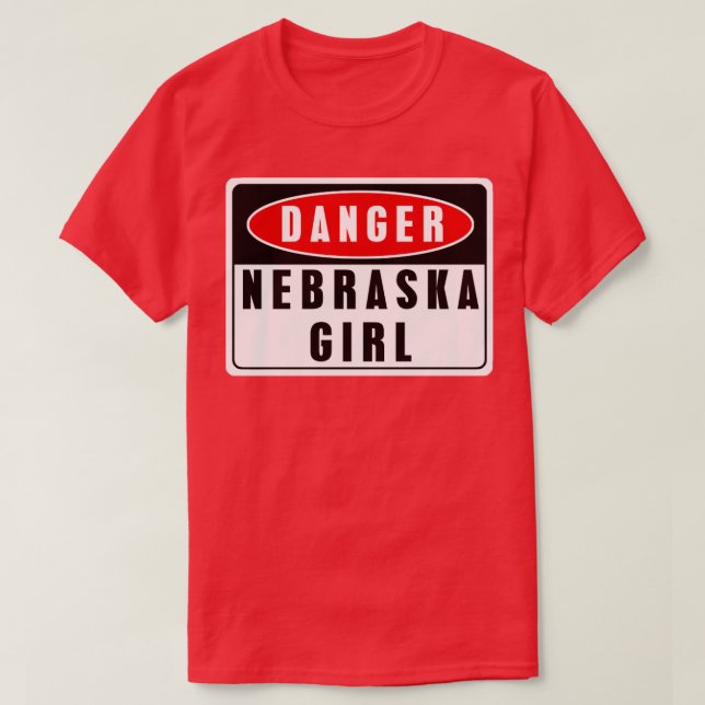 Camiseta peligro chica Nebraska (Diseño del anverso)
