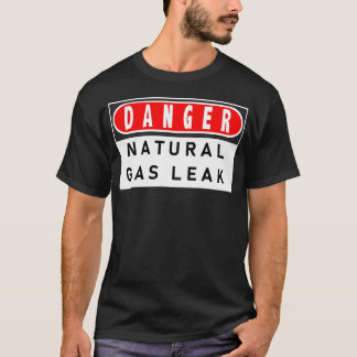 Camiseta Peligro de fuga de gas natural