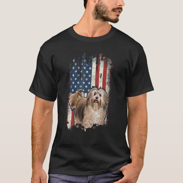 Camiseta Peligro de la bandera hispanoamericana de Bichon (Anverso)