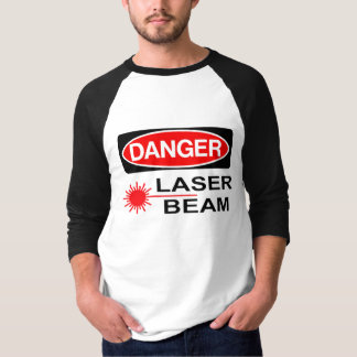 Camiseta Peligro, de rayo láser